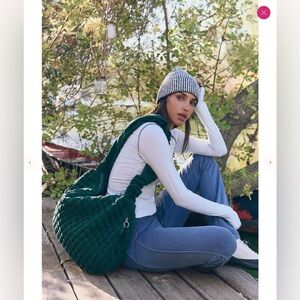 NWT Free People movement pucker up fleece carryall❤️❤️❤️